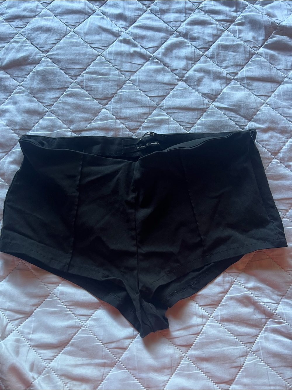 silence + noise Black High-Rise Shorts